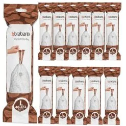 Brabantia Müllbeutel 40-45 L Kode L Mülltüten 12 Rollen A 10 Stk. = 120 Stk.