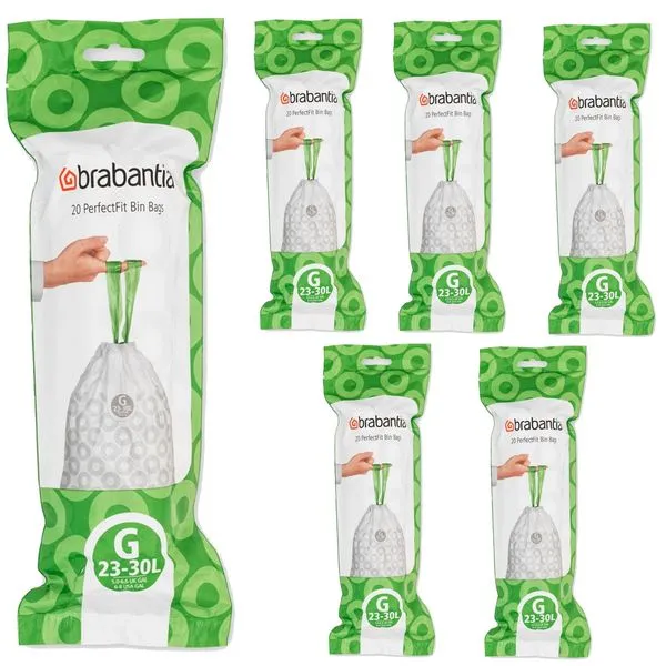 Brabantia Müllbeutel 23-30L Kode G 6 Rollen A 20 Stk. = 120 Stk. Mülltüten 1 Brabantia Müllbeutel 23-30L Kode G 6 Rollen A 20 Stk. = 120 Stk. Mülltüten