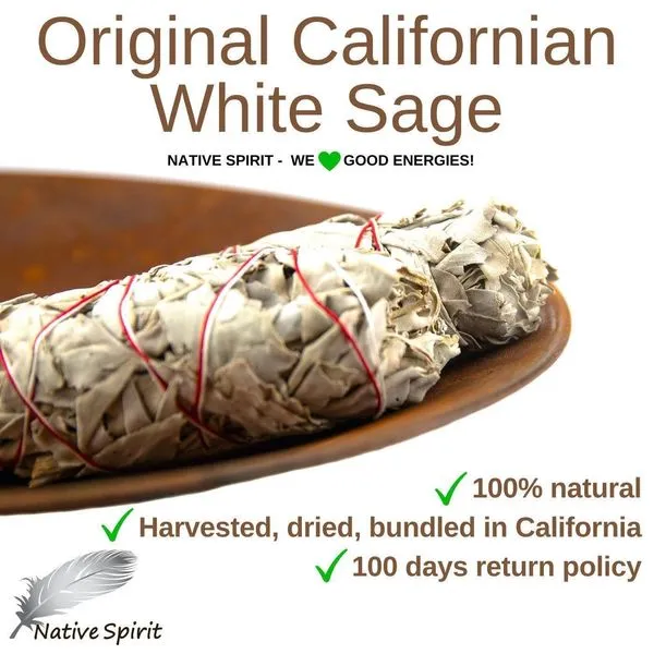 Das Original Native Spirit Doppelpack: 2x Kalifornischer Weißer Salbei Smudge ... 2 Das Original Native Spirit Doppelpack: 2x Kalifornischer Weißer Salbei Smudge ... – Bild 2