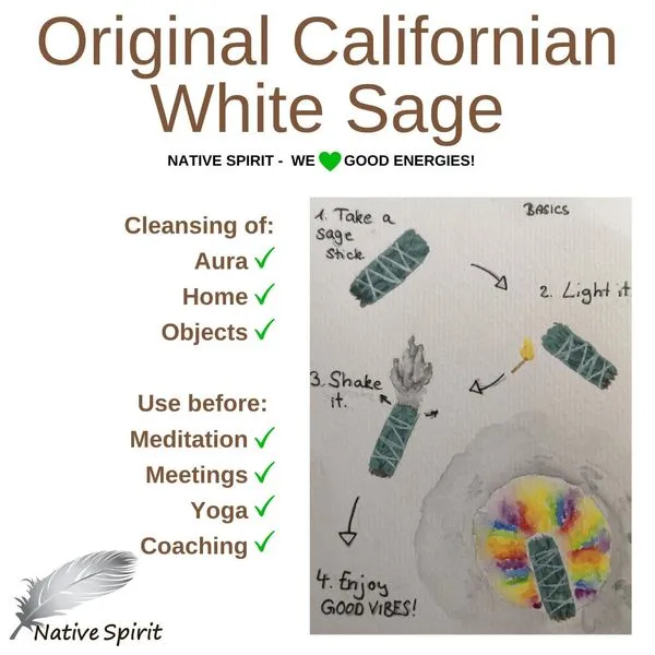 Das Original Native Spirit Doppelpack: 2x Kalifornischer Weißer Salbei Smudge ... 3 Das Original Native Spirit Doppelpack: 2x Kalifornischer Weißer Salbei Smudge ... – Bild 3