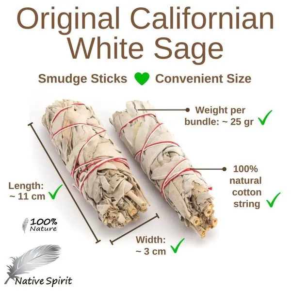 Das Original Native Spirit Doppelpack: 2x Kalifornischer Weißer Salbei Smudge ... 4 Das Original Native Spirit Doppelpack: 2x Kalifornischer Weißer Salbei Smudge ... – Bild 4