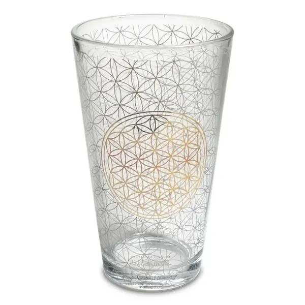 Glas Trinkglas Blume Des Lebens 480 Ml 1 Glas Trinkglas Blume Des Lebens 480 Ml
