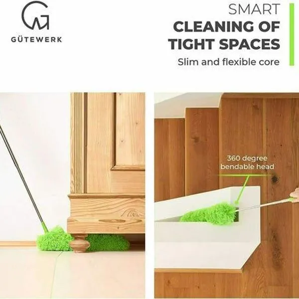 Gütewerk XXL Teleskop Staubwedel Mikrofaser Waschbar 252cm Lang Ausziehbar 3 Gütewerk XXL Teleskop Staubwedel Mikrofaser Waschbar 252cm Lang Ausziehbar – Bild 3
