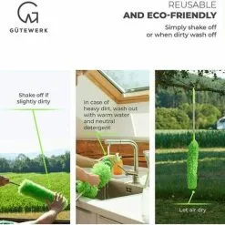 Gütewerk XXL Teleskop Staubwedel Mikrofaser Waschbar 252cm Lang Ausziehbar 9 Gütewerk XXL Teleskop Staubwedel Mikrofaser Waschbar 252cm Lang Ausziehbar -Haushalt & Küche Geschäft 503366465