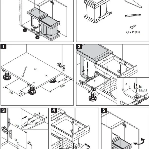 Hailo Mülleimer Küche, Ausfahrautomatik, Einbau Ab 40 Cm Schrank 5 Hailo Mülleimer Küche, Ausfahrautomatik, Einbau Ab 40 Cm Schrank – Bild 5