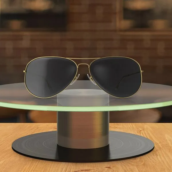 Kuchenplatte / Drehteller 20cm/30cm/38cm Klarglas / Spiegelglas 4 Kuchenplatte / Drehteller 20cm/30cm/38cm Klarglas / Spiegelglas – Bild 4