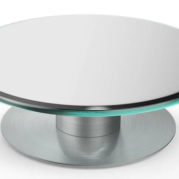 Kuchenplatte / Drehteller 20cm/30cm/38cm Klarglas / Spiegelglas 8 Kuchenplatte / Drehteller 20cm/30cm/38cm Klarglas / Spiegelglas – Bild 8
