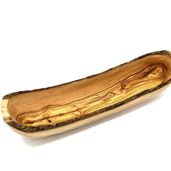 Brotschale Rustikal Aus Olivenholz > 40 Cm 3 Brotschale Rustikal Aus Olivenholz > 40 Cm – Bild 3