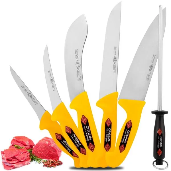 Solingen Eikaso Fleischmesser/ Kochmesser/ Schlachtermesser/ Metzgermesser Set 6tlg. 1 Solingen Eikaso Fleischmesser/ Kochmesser/ Schlachtermesser/ Metzgermesser Set 6tlg.