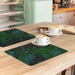 Placemats Tischset 6-teilig 45x30 Cm Monstera - Blätter - Tropisch - Dschungel 8 Placemats Tischset 6-teilig 45x30 Cm Monstera - Blätter - Tropisch - Dschungel -Haushalt & Küche Geschäft 521668178