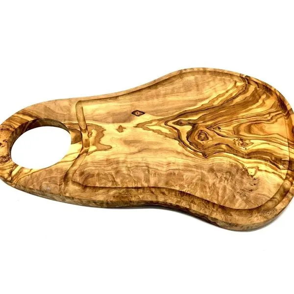 Steakbrett 38-39 Cm Mit Saftrille Und Grifflasche 2 Steakbrett 38-39 Cm Mit Saftrille Und Grifflasche – Bild 2