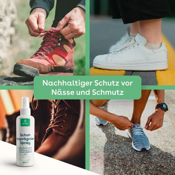Eco: Fy Schuh-Imprägnierung Imprägnierspray Gegen Nässe Und Schmutz Für Stoff Leder 3 Eco: Fy Schuh-Imprägnierung Imprägnierspray Gegen Nässe Und Schmutz Für Stoff Leder – Bild 3