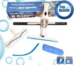 Aquablade E-Power Innovativer Elektrischer Fensterwischer / -sauger Mit SilikonLip...