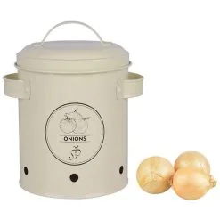 Esschert Zwiebeltopf Dose Gefäß Mit Deckel Zwiebellager Onions Karbonstahl C2069 9 Esschert Zwiebeltopf Dose Gefäß Mit Deckel Zwiebellager Onions Karbonstahl C2069 -Haushalt & Küche Geschäft 533626327