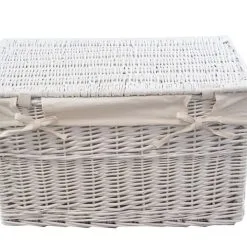 DVier Wäschekorb Wäschetonnen Wäschetruhe Weide Weiß Rechteckig Bezug Deckel 62x35x37 7 DVier Wäschekorb Wäschetonnen Wäschetruhe Weide Weiß Rechteckig Bezug Deckel 62x35x37 -Haushalt & Küche Geschäft 534617910