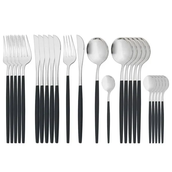 Besteck, Messer, Gabel, Kaffeelöffelgeschirr, Geschirrset Aus Edelstahl - Rotgold 11 Besteck, Messer, Gabel, Kaffeelöffelgeschirr, Geschirrset Aus Edelstahl - Rotgold – Bild 11