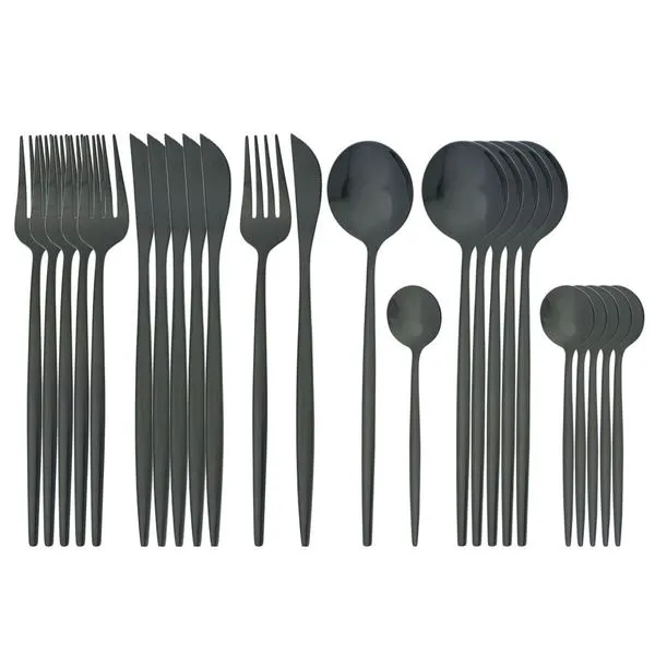 Besteck, Messer, Gabel, Kaffeelöffelgeschirr, Geschirrset Aus Edelstahl - Rotgold 16 Besteck, Messer, Gabel, Kaffeelöffelgeschirr, Geschirrset Aus Edelstahl - Rotgold – Bild 16