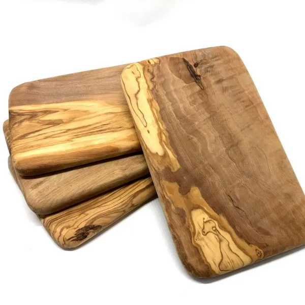 4er Set Frühstücksbrett 22 Cm Aus Olivenholz 2 4er Set Frühstücksbrett 22 Cm Aus Olivenholz – Bild 2
