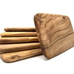 6er Set Frühstücksbrett 22 Cm Aus Olivenholz