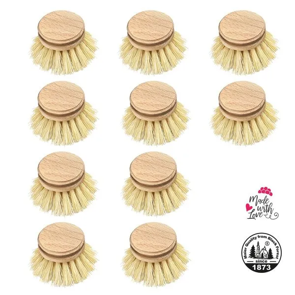 Maier Haushaltspflege GmbH / Peggy Perfect Spülbürstenkopf 10er Set Holz Bürste Buchenholz FSC Natur Fiber Pflanzenborsten 1 Maier Haushaltspflege GmbH / Peggy Perfect Spülbürstenkopf 10er Set Holz Bürste Buchenholz FSC Natur Fiber Pflanzenborsten