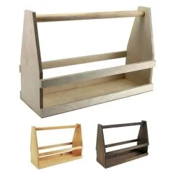 United Team International GmbH Bierträger 12er Aus Holz - Flaschenträger Getränketräger Kiste