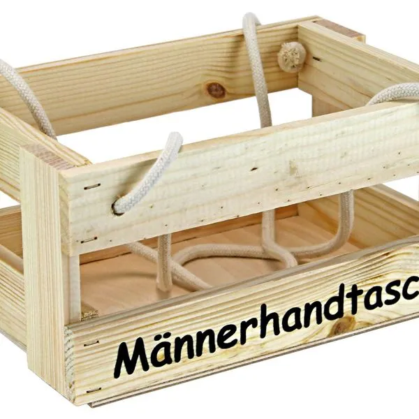 United Team International GmbH Männerhandtasche Aus Holz - Bierträger Flaschenträger Getränketräger Geschenk 6 United Team International GmbH Männerhandtasche Aus Holz - Bierträger Flaschenträger Getränketräger Geschenk – Bild 6
