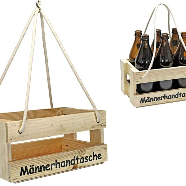 United Team International GmbH Männerhandtasche Aus Holz - Bierträger Flaschenträger Getränketräger Geschenk 7 United Team International GmbH Männerhandtasche Aus Holz - Bierträger Flaschenträger Getränketräger Geschenk – Bild 7