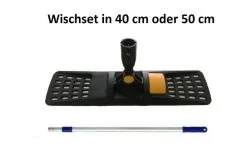 Wischmop-Set 40/50 Bodenwischer Mophalter Klapphalter Teleskopstiel