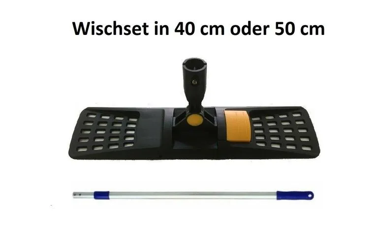 Wischmop-Set 40/50 Bodenwischer Mophalter Klapphalter Teleskopstiel 1 Wischmop-Set 40/50 Bodenwischer Mophalter Klapphalter Teleskopstiel
