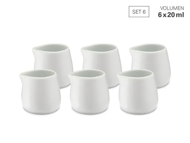 Karl Weis Milchgießer 20 Ml - Set 6 Aus Porzellan 1 Karl Weis Milchgießer 20 Ml - Set 6 Aus Porzellan