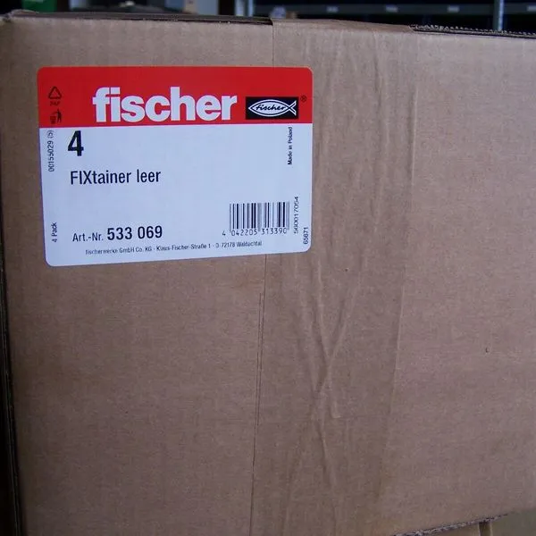 L-boxx Mini Fischer FIXtainer Leer, #533069 Var. Fächer, Können Verbunden Werden 8 L-boxx Mini Fischer FIXtainer Leer, #533069 Var. Fächer, Können Verbunden Werden – Bild 8