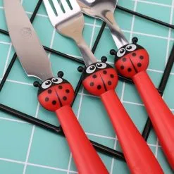 Kindergeschirr, Edelstahl, Futterlöffel & Gabel & Messer 12 Kindergeschirr, Edelstahl, Futterlöffel & Gabel & Messer -Haushalt & Küche Geschäft 551910684