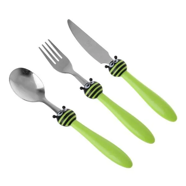 Kindergeschirr, Edelstahl, Futterlöffel & Gabel & Messer 7 Kindergeschirr, Edelstahl, Futterlöffel & Gabel & Messer – Bild 7