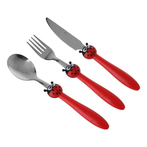 Kindergeschirr, Edelstahl, Futterlöffel & Gabel & Messer 8 Kindergeschirr, Edelstahl, Futterlöffel & Gabel & Messer – Bild 8