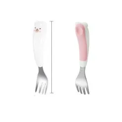 Süßes Cartoon-Edelstahl-Gabel-Löffel-Set 17 Süßes Cartoon-Edelstahl-Gabel-Löffel-Set -Haushalt & Küche Geschäft 551914291