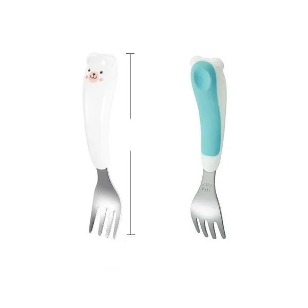 Süßes Cartoon-Edelstahl-Gabel-Löffel-Set 10 Süßes Cartoon-Edelstahl-Gabel-Löffel-Set – Bild 10