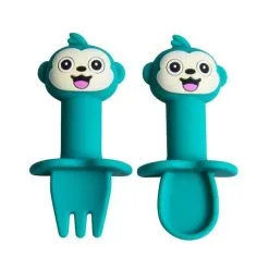 Cartoon Tier Silikon Löffel Gabel Set 18 Cartoon Tier Silikon Löffel Gabel Set -Haushalt & Küche Geschäft 552171035