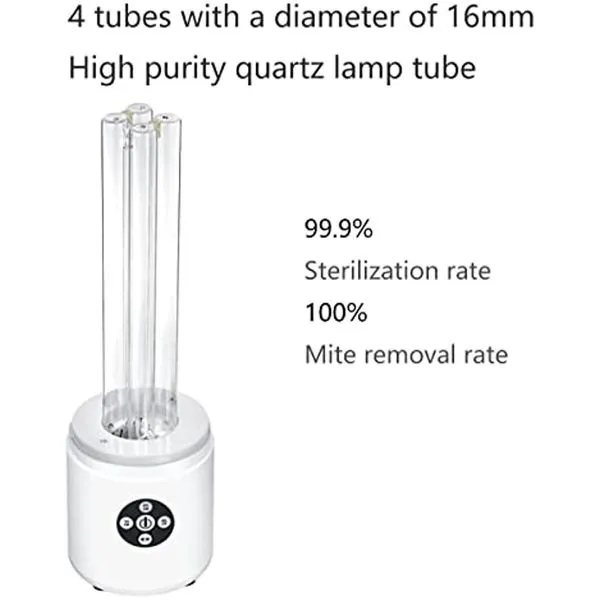 55W UV-C Keimtötende Tischlampe Mit Ozon Tragbare Ultraviolett-Diisinfektions 2 55W UV-C Keimtötende Tischlampe Mit Ozon Tragbare Ultraviolett-Diisinfektions – Bild 2