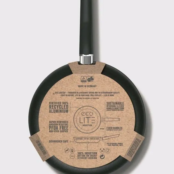 WOLL Hochrandpfanne ECO Lite 24 Cm Durchmesser Antihaft Schwarz Rund Bratpfanne 4 WOLL Hochrandpfanne ECO Lite 24 Cm Durchmesser Antihaft Schwarz Rund Bratpfanne – Bild 4