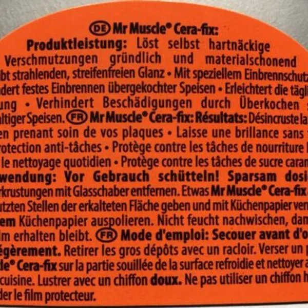 Mr Muscle Cera-fix Glaskeramik- Ceran-Reiniger 3 X 200 Ml 2 Mr Muscle Cera-fix Glaskeramik- Ceran-Reiniger 3 X 200 Ml – Bild 2