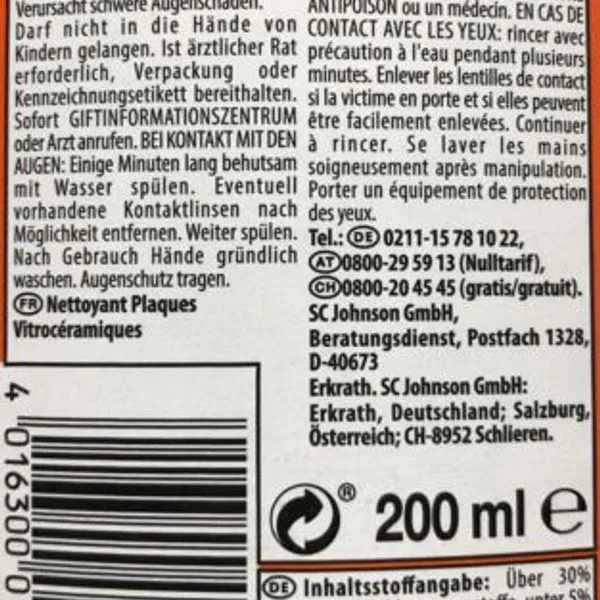 Mr Muscle Cera-fix Glaskeramik- Ceran-Reiniger 3 X 200 Ml 3 Mr Muscle Cera-fix Glaskeramik- Ceran-Reiniger 3 X 200 Ml – Bild 3