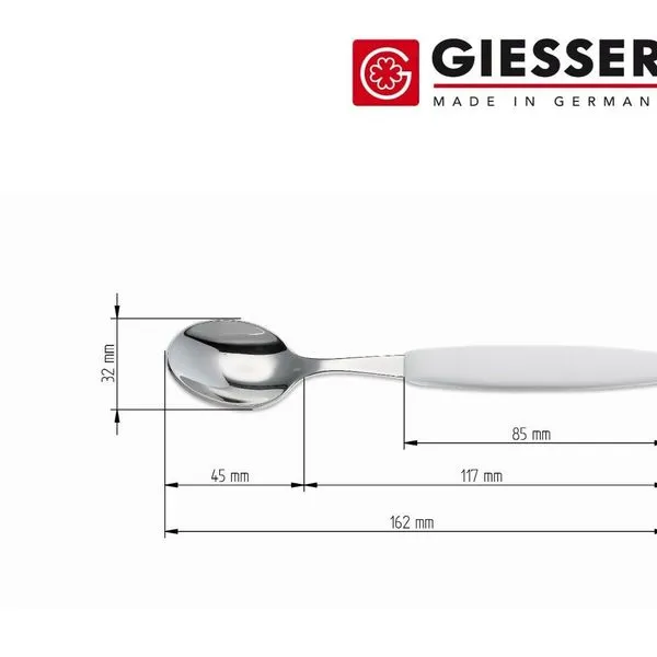 24er Besteckset Giesser Messer Gabel Esslöffel Teelöffel Tomatenmesser 11cm Weiß 9 24er Besteckset Giesser Messer Gabel Esslöffel Teelöffel Tomatenmesser 11cm Weiß – Bild 9