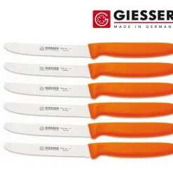 6er Set Giesser Messer Brötchenmesser Tomatenmesser Tafelmesser 11 Cm -19 Farben