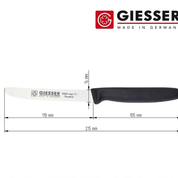 5er Set Giesser Tomatenmesser Brötchenmesser Tafelmesser 11cm Mit Welle 15Farben 3 5er Set Giesser Tomatenmesser Brötchenmesser Tafelmesser 11cm Mit Welle 15Farben – Bild 3