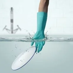 Spontex Zarte Hände Haushaltshandschuh Putzhandschuh Mit Mandelöl Gr. M - L -Haushalt & Küche Geschäft 563441029