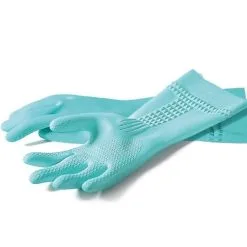 Spontex Zarte Hände Haushaltshandschuh Putzhandschuh Mit Mandelöl Gr. M - L -Haushalt & Küche Geschäft 563441036