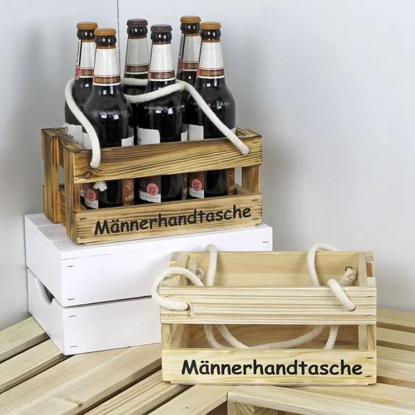 United Team International GmbH Männerhandtasche Aus Holz - Bierträger Flaschenträger Getränketräger Geschenk 1 United Team International GmbH Männerhandtasche Aus Holz - Bierträger Flaschenträger Getränketräger Geschenk