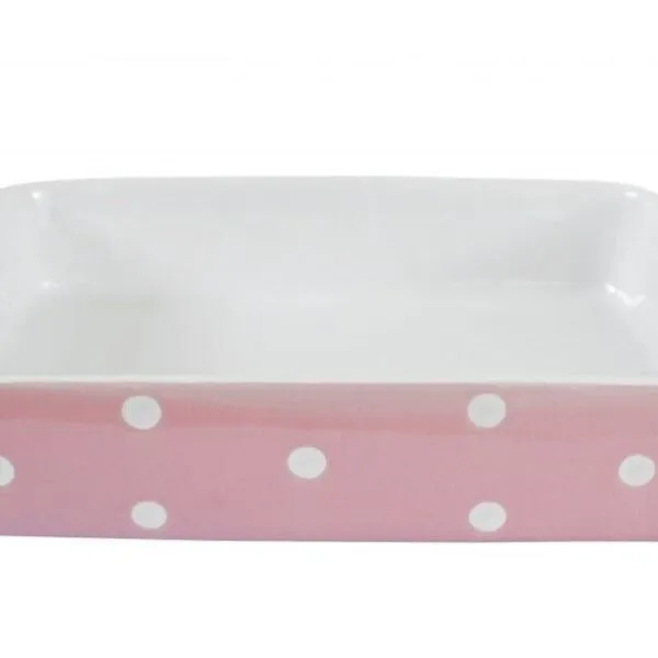 Isabelle Rose Auflaufform Rosa Gepunktet Backform Kuchenform 29,5×17×5cm IR5453 4 Isabelle Rose Auflaufform Rosa Gepunktet Backform Kuchenform 29,5×17×5cm IR5453 – Bild 4