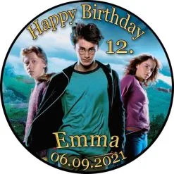Tortenaufleger Fototorte Tortenbild Kindergeburtstag Harry Potter HP01 (Zuckerpapier)