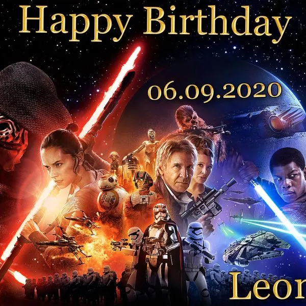 Tortenaufleger Fototorte Tortenbild Kindergeburtstag Star Wars SW02 (Zuckerpapier) 1 Tortenaufleger Fototorte Tortenbild Kindergeburtstag Star Wars SW02 (Zuckerpapier)